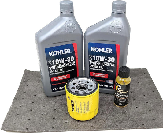 Kohler Genuine Oil Change Kit with 10W30 Oil and Fuel Treatment