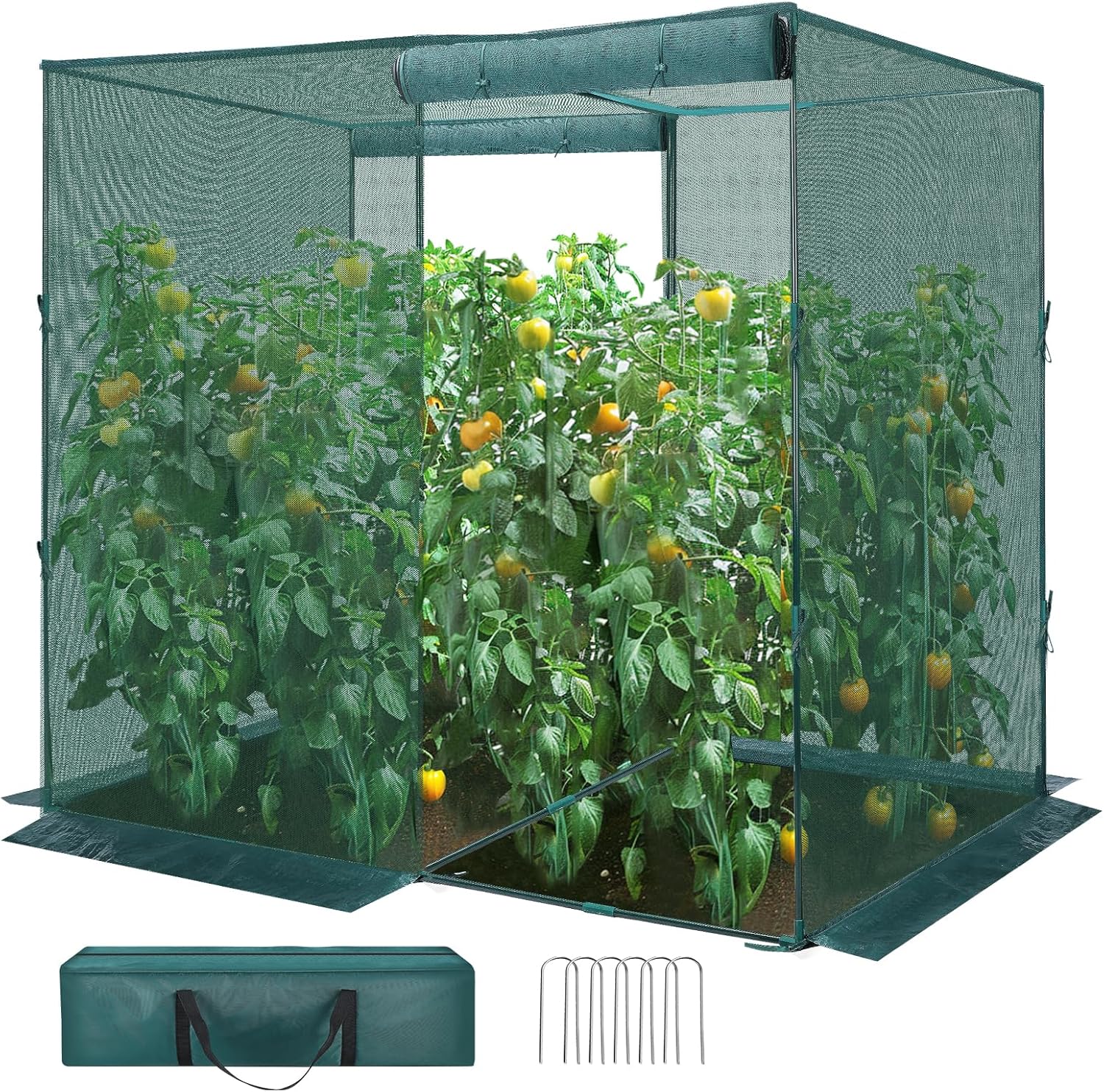 GROWNEER Crop Cage 4ft x 8ft Plant Protection Tent for Gardens