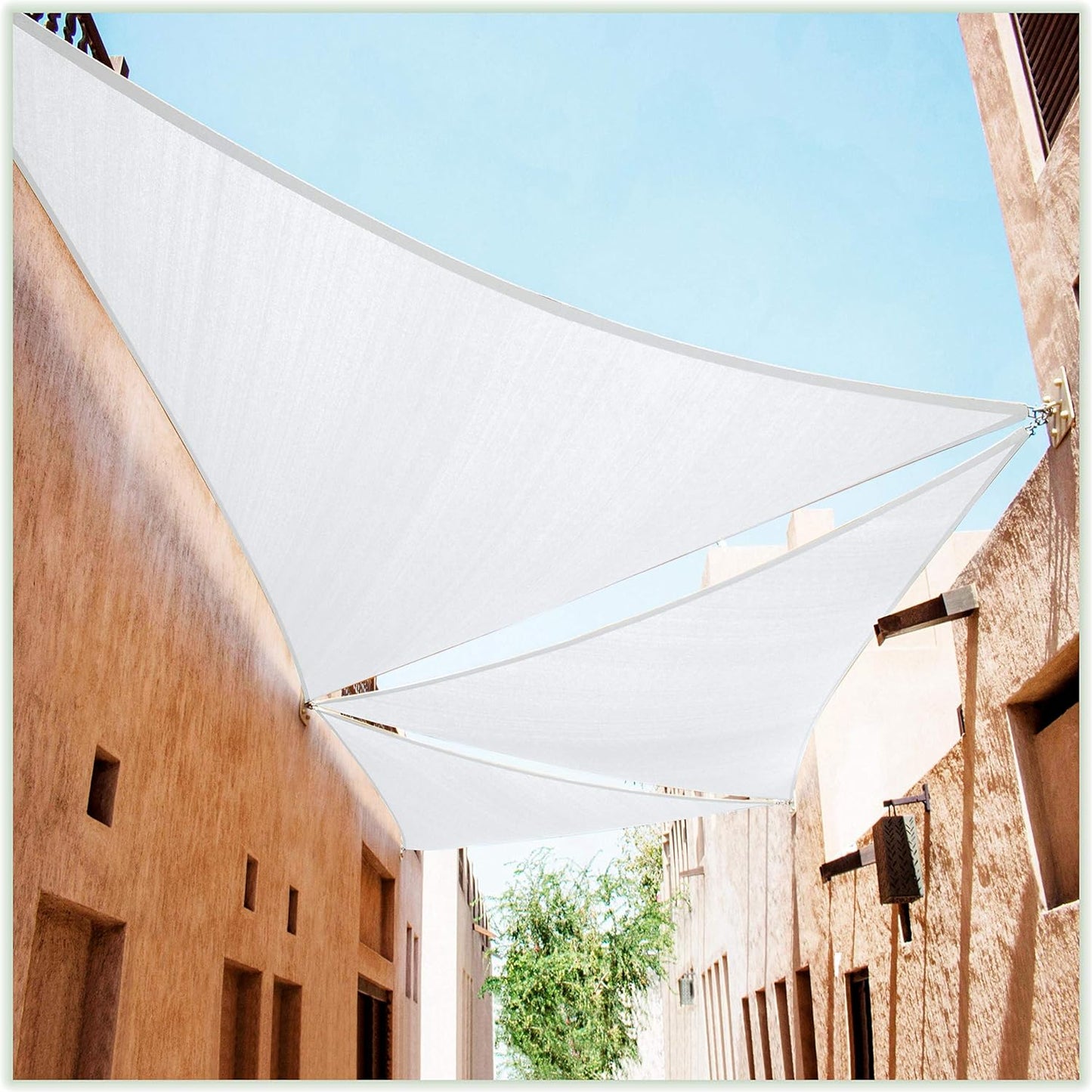 Custom Size 19ft x 22ft Right Triangle Sun Shade Sail Canopy