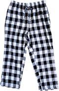 Men Women Unisex Plaid Flannel Pajama Pants - Warm Cotton PJ Bottoms