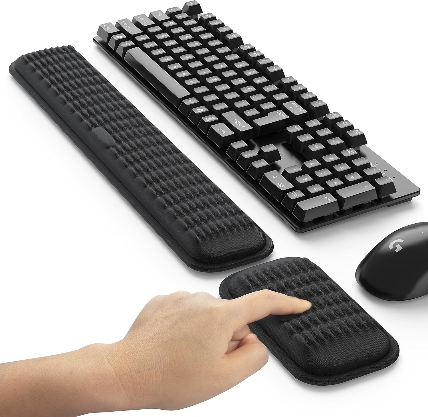 MEKASS Ergonomic Wrist Rest Set - Pain Relief & Comfort