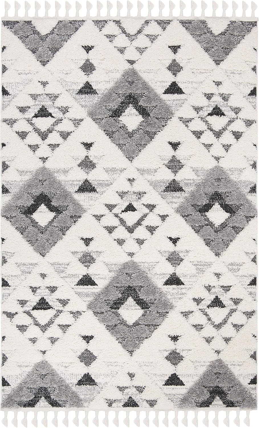 SAFAVIEH Moroccan Tassel Shag Rug - Boho Accent for Any Room