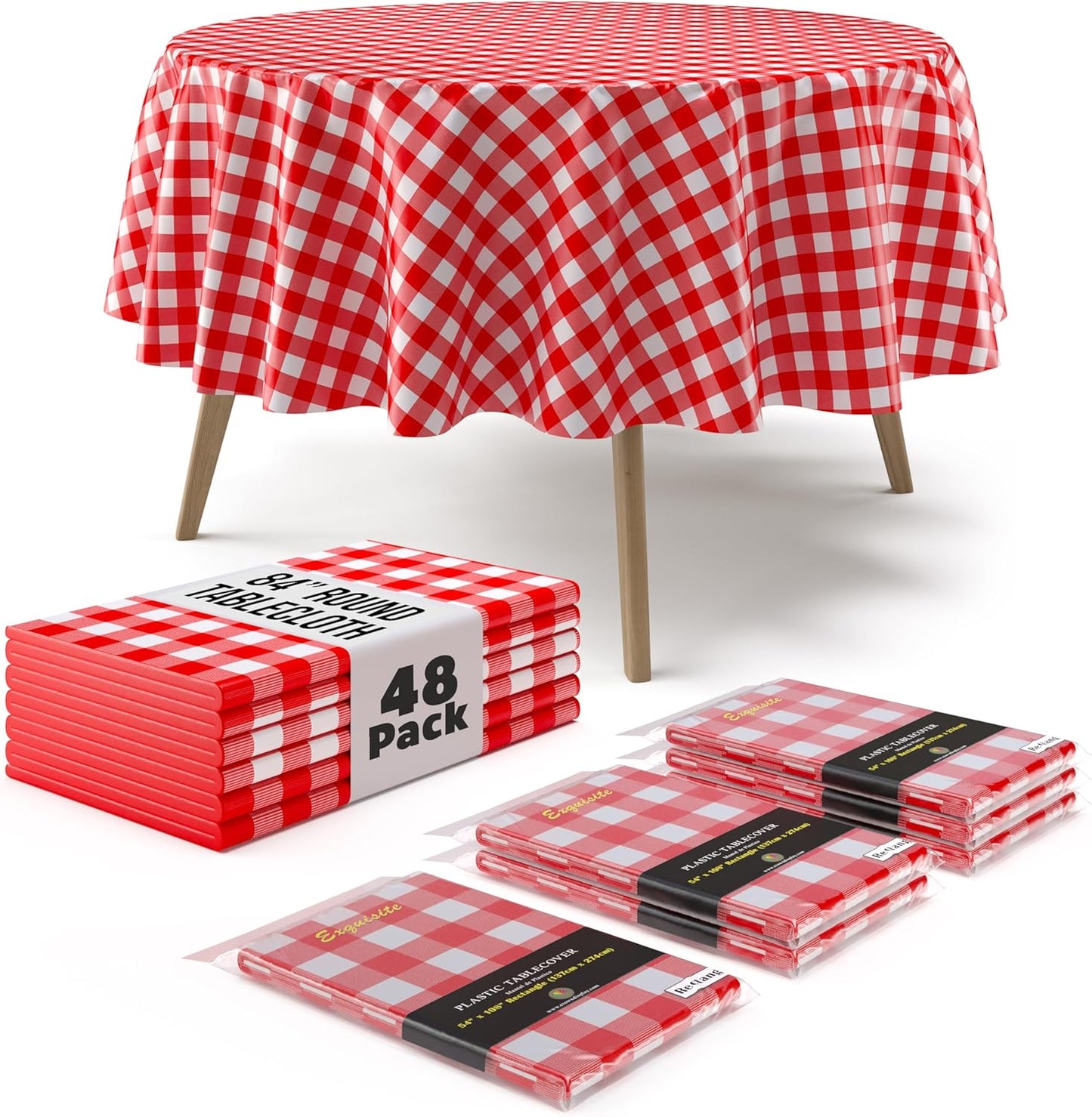 Premium Round Plastic Tablecloths for Stylish Gatherings