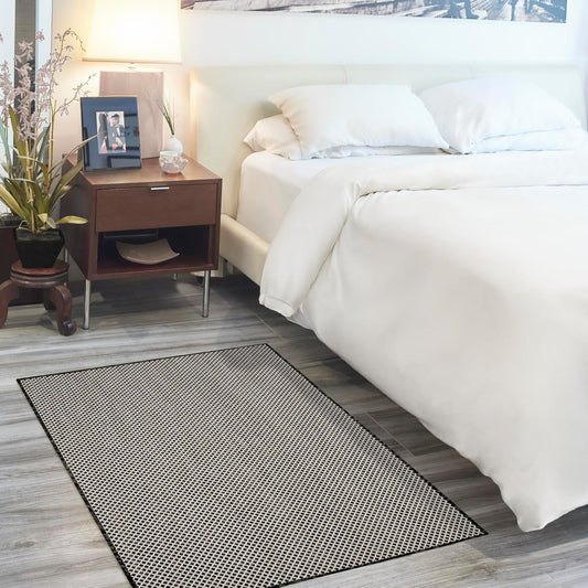 Nourison Home Courtyard Black White 3ft x 5ft Area Rug Review