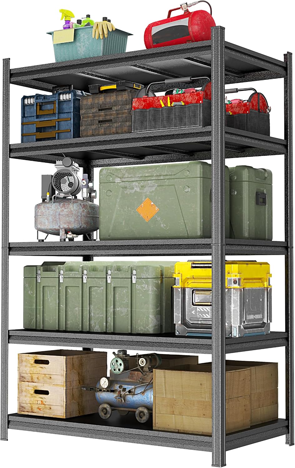 Heavy Duty Metal Garage Shelving Unit for Tools and Equipment