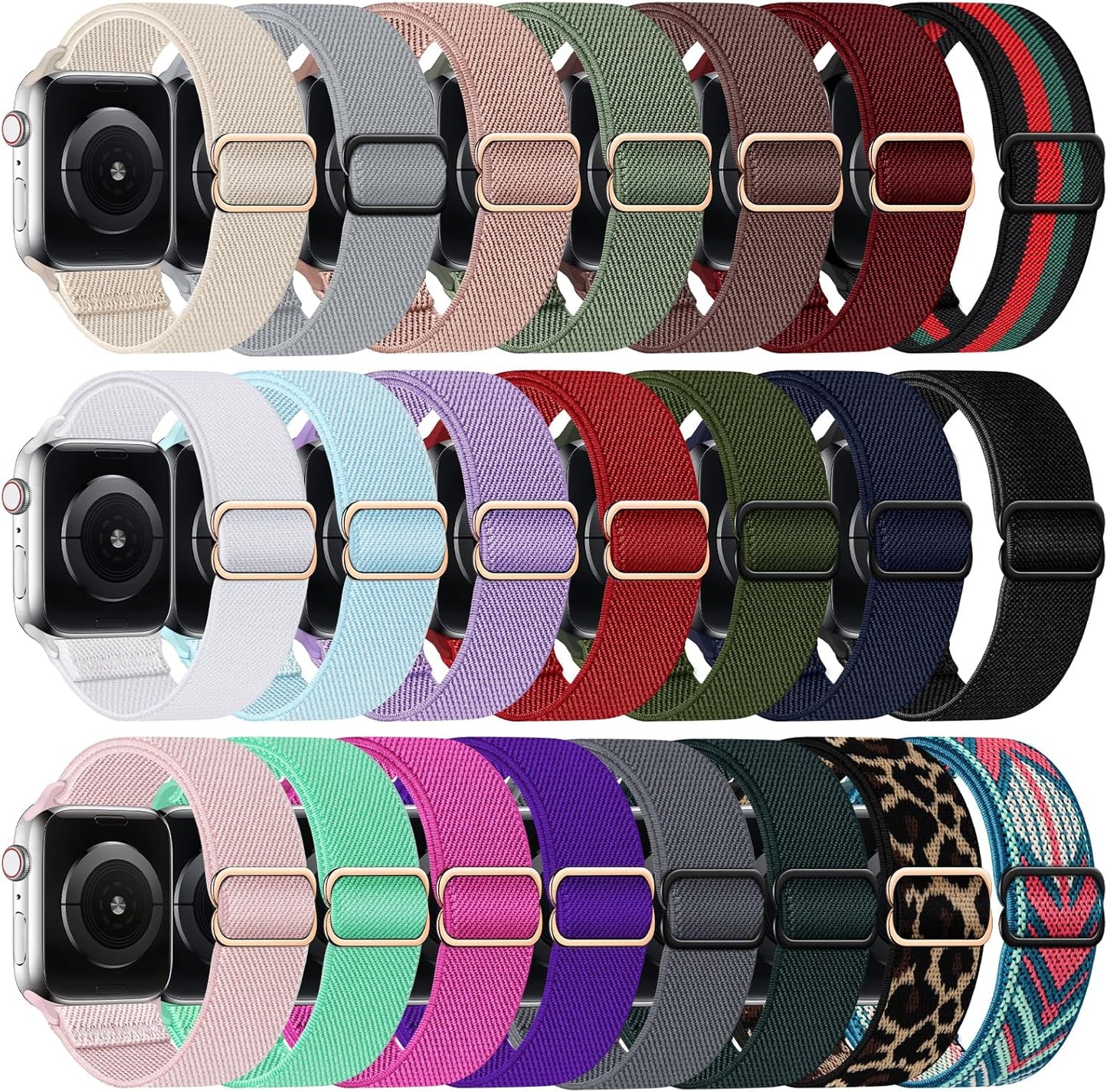 Adjustable Stretchy Nylon Apple Watch Band - Comfort & Style!