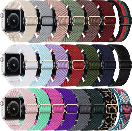 Adjustable Stretchy Nylon Apple Watch Band - Comfort & Style!