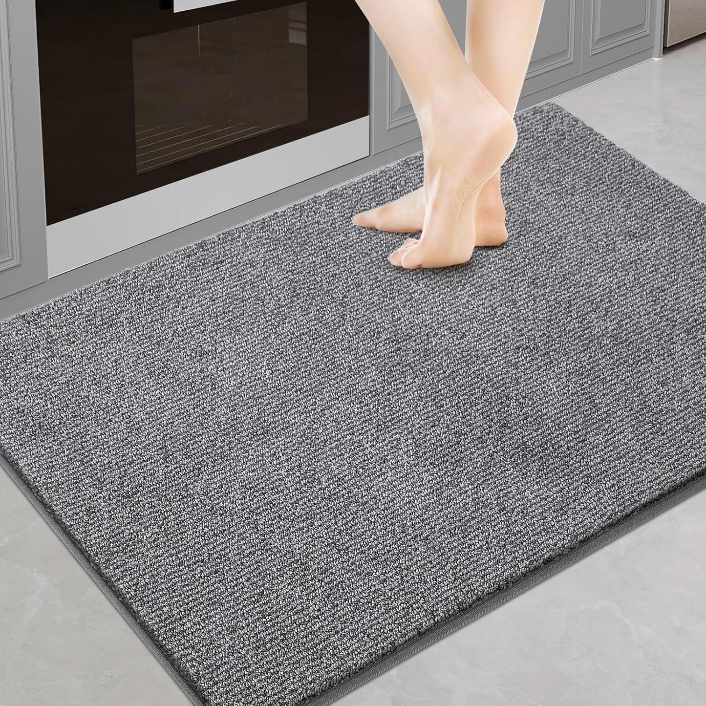 Washable Kitchen Rug 24in x 35.5in, Non Slip Absorbent Mat