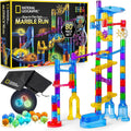 Glowing Marble Run Set | 15 Glow-in-the-Dark Marbles, STEM Toy