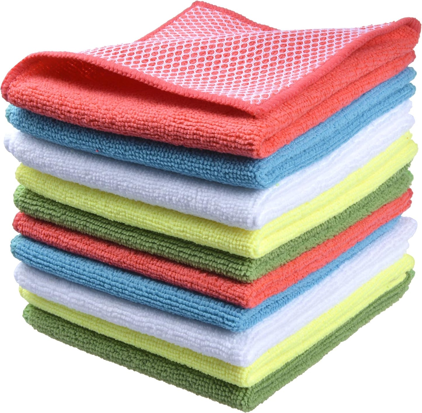 SINLAND 10-Pack Microfiber Dish Cloths: Ultimate Kitchen Cleaning Power!