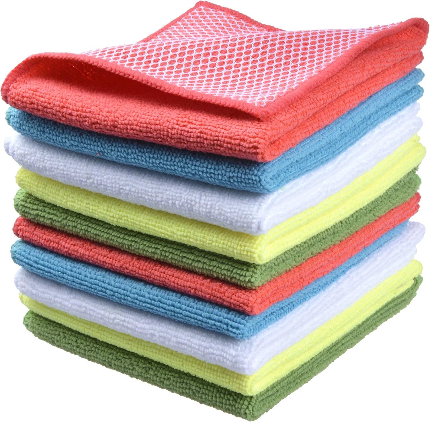 SINLAND 10-Pack Microfiber Dish Cloths: Ultimate Kitchen Cleaning Power!