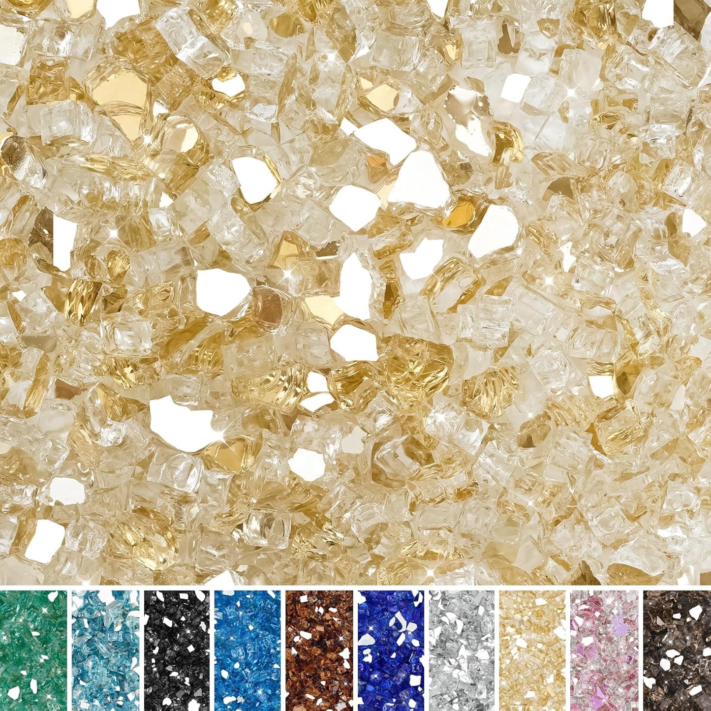 Skyflame Fire Pit Glass Rocks for Stunning Outdoor Fireplaces