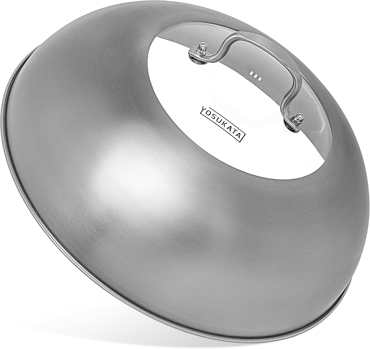 YOSUKATA Wok Lid 12.8 In - Premium Stainless Steel Cover