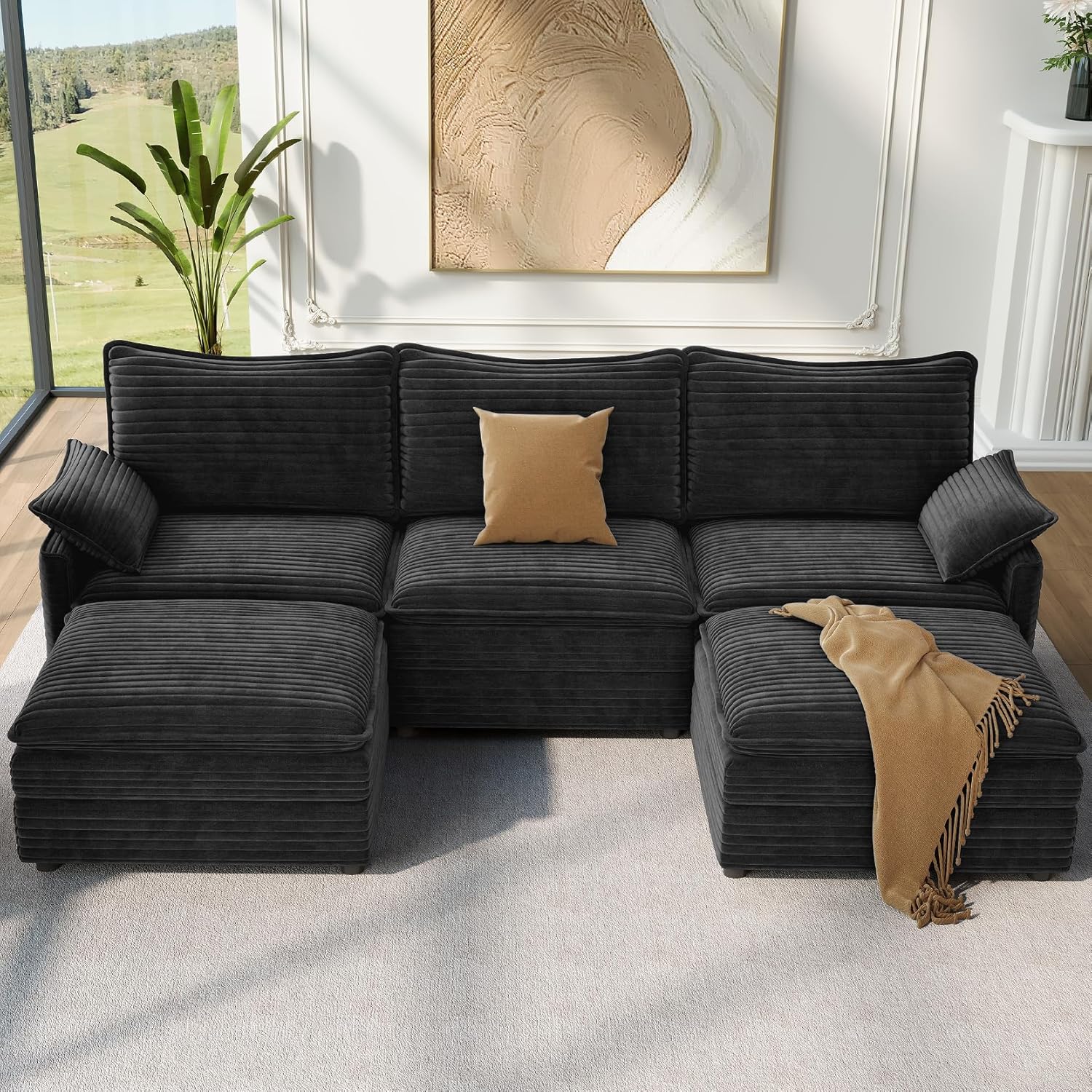 Vesgantti 108in U Shaped Sectional Couch for Ultimate Comfort