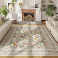 Vintage Floral Area Rugs 8x10 for Living Room Clearance