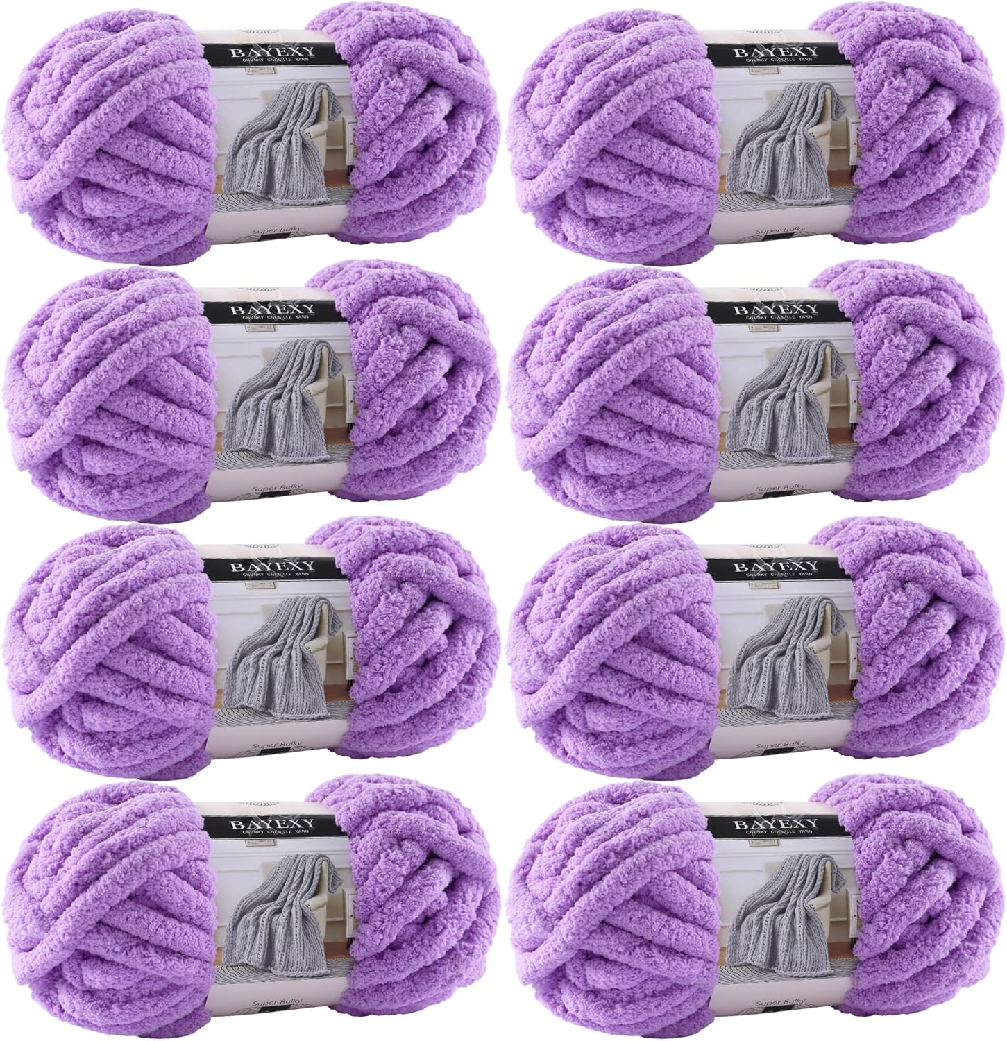Chunky Chenille Yarn for Hand Knitting - Jumbo Pack for Cozy Crafts