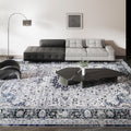 Washable 8x10 Vintage Area Rug with Non-Slip Backing for Safety