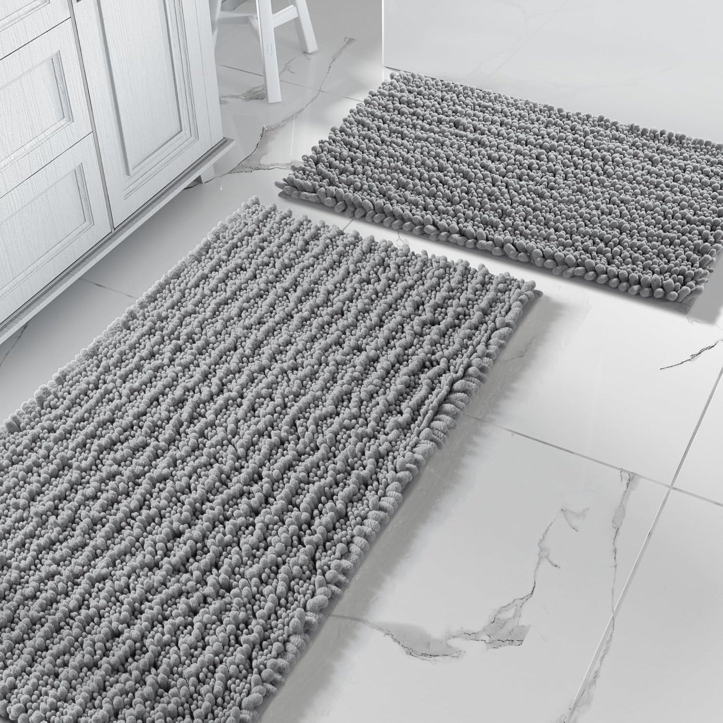 Yimobra Bathroom Rugs Sets - Quick Dry Luxury Chenille Mat