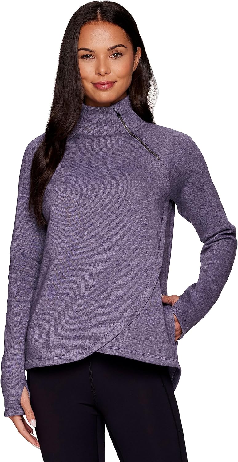 RBX Activewear Women's Fleece Sweatshirt with Pockets and Style