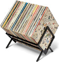 MODERN VINYL Record Storage Rack - Sleek Matte Black LP Stand