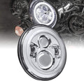 7in HALO LED Headlight Replacement for Harley Davidson - Bright
