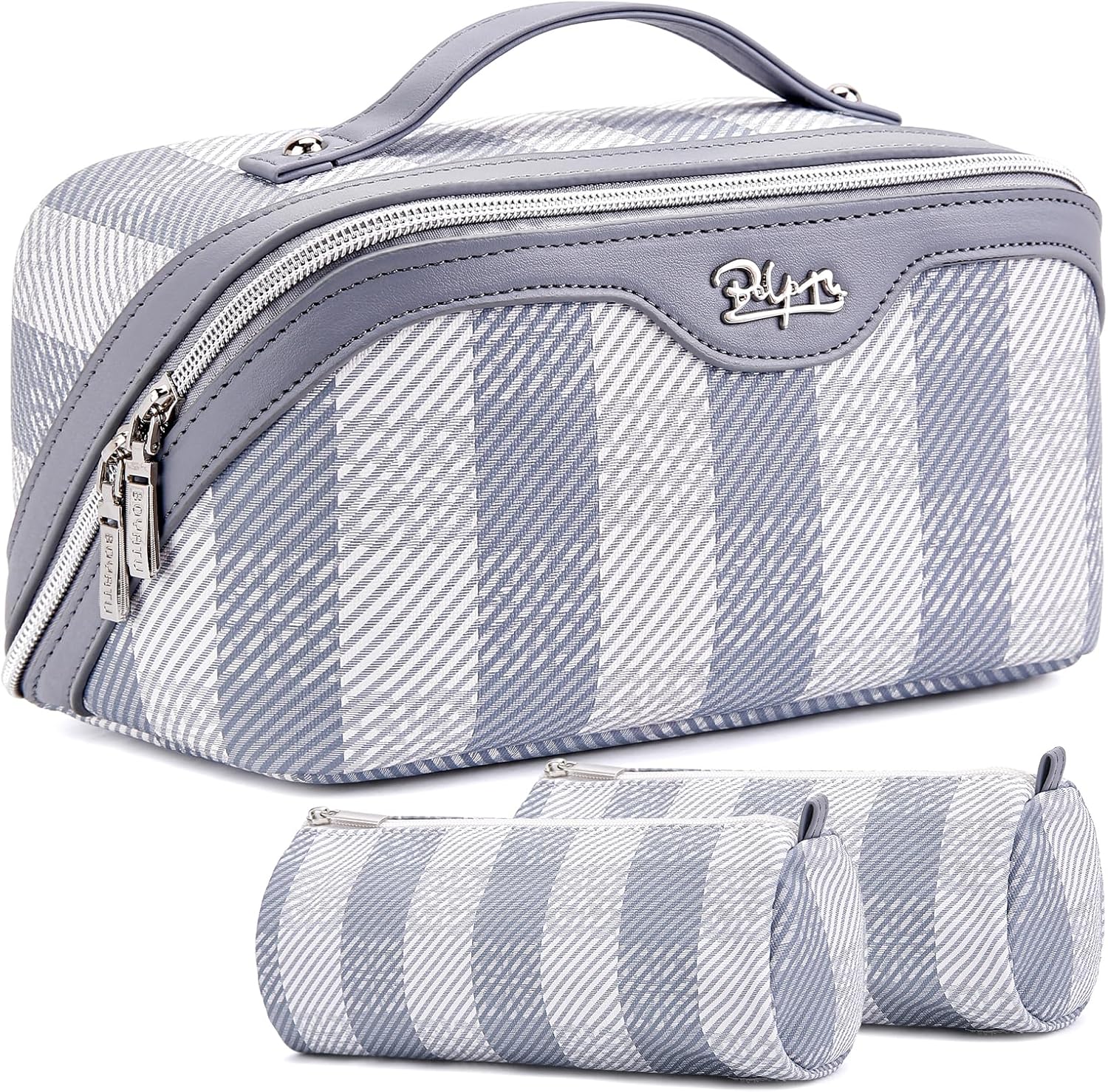 Travel Makeup Bag Organizer Set of 3 for Women - Waterproof Design