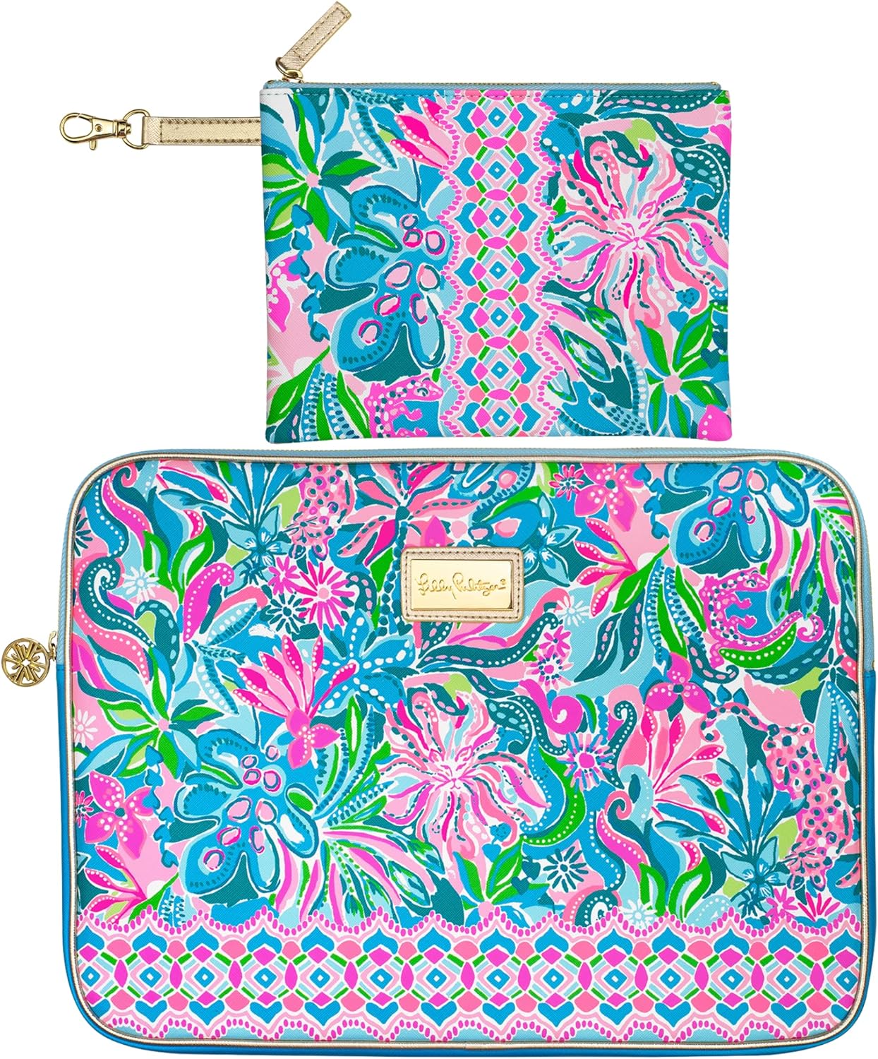 Lilly Pulitzer Laptop Sleeve Golden Hour for 15 Inch Devices