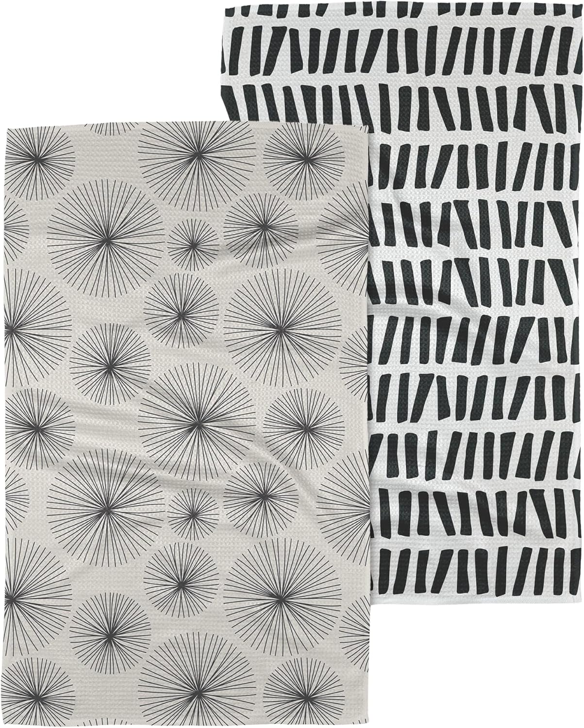 Quick Dry Microfiber Dish Towels for Kitchen - 2 Pack