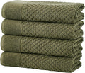 Green Bath Towels - Great Bay Home 100% Cotton Set