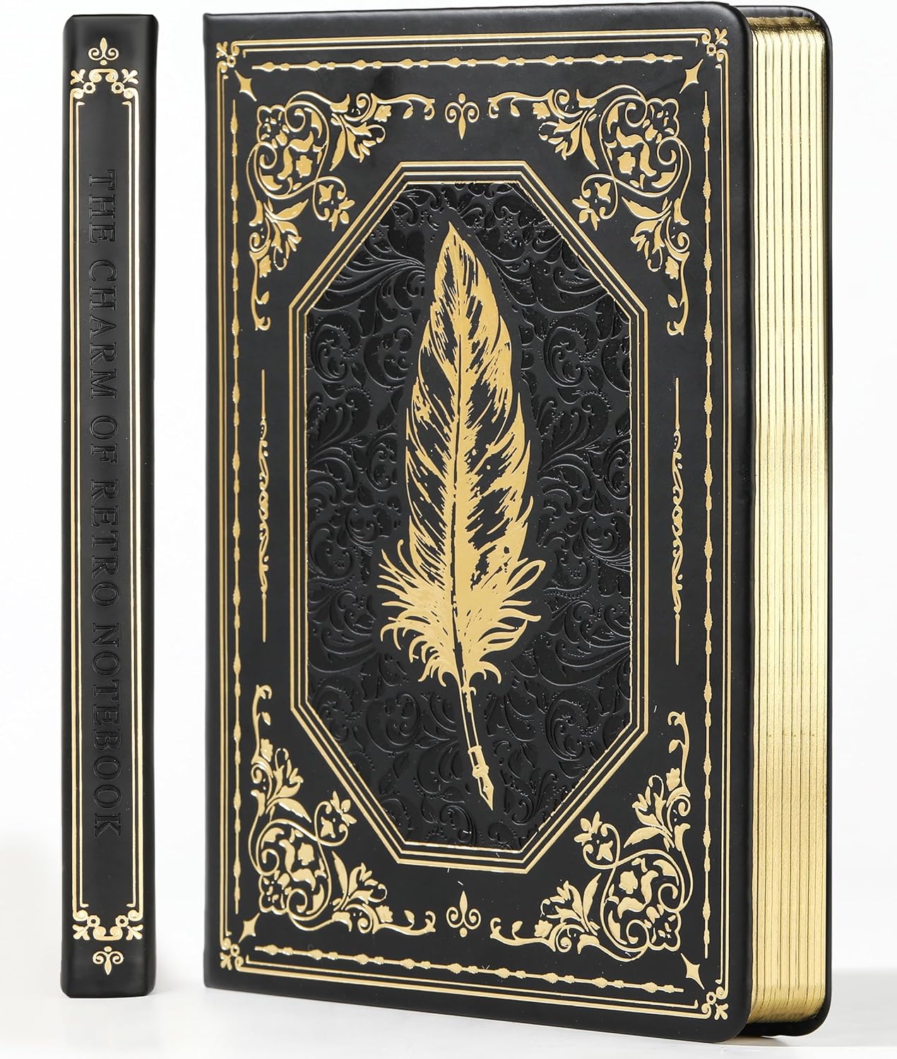 SPIPHY A5 Vintage Leather Journal - Classic Writing Notebooks