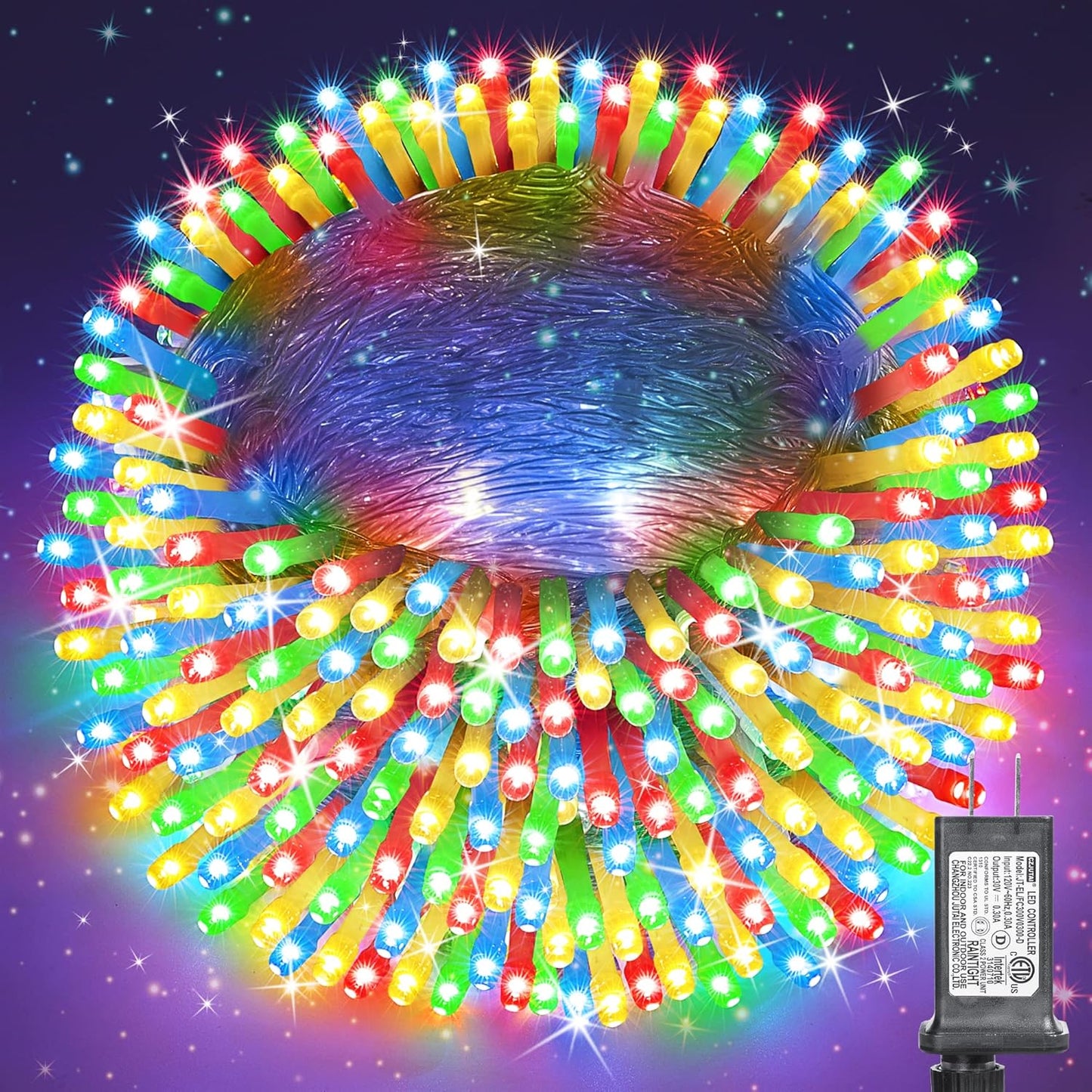 175Ft Christmas Lights Outdoor with 500 LED Twinkle Lights