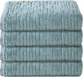 CloudSoft Cotton Luxury 4 Pc Bath Towel Set, Teal - Plush 600 GSM