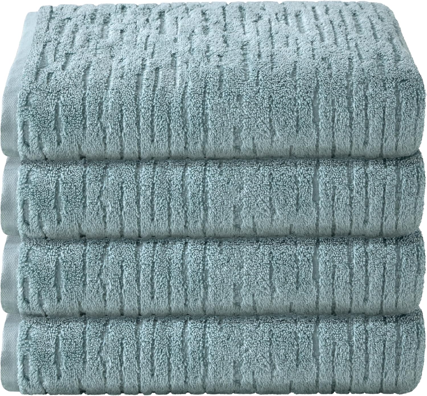 CloudSoft Cotton Luxury 4 Pc Bath Towel Set in Teal Review