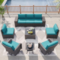 Kurapika 9 Pieces Patio Furniture Set - Modular Outdoor Conversation