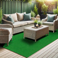 Artificial Grass Turf 7ft 10in x 42ft - Low-Pile Indoor Outdoor Rug
