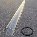 Patio Heater Glass Tube Replacement 49.5 in 4 in Diameter - Quartz