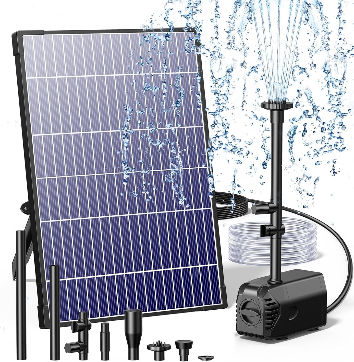 Biling 12W Solar Fountain Pump for Water Garden & Pond Use