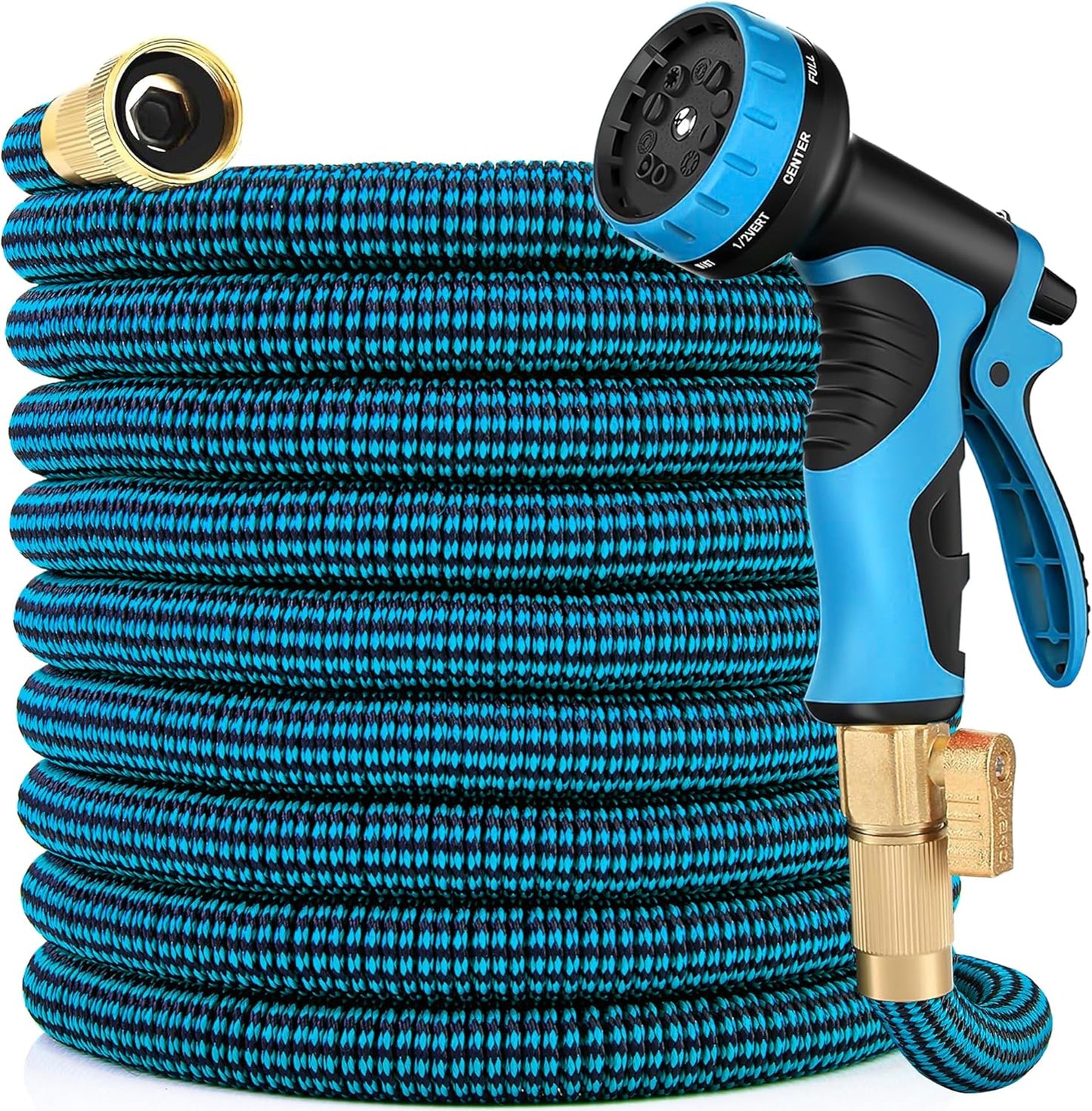 100 ft Expandable Garden Hose with 10 Function Nozzle Sprayer