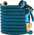 50 ft Expandable Garden Hose with 10 Function Nozzle - Lightweight
