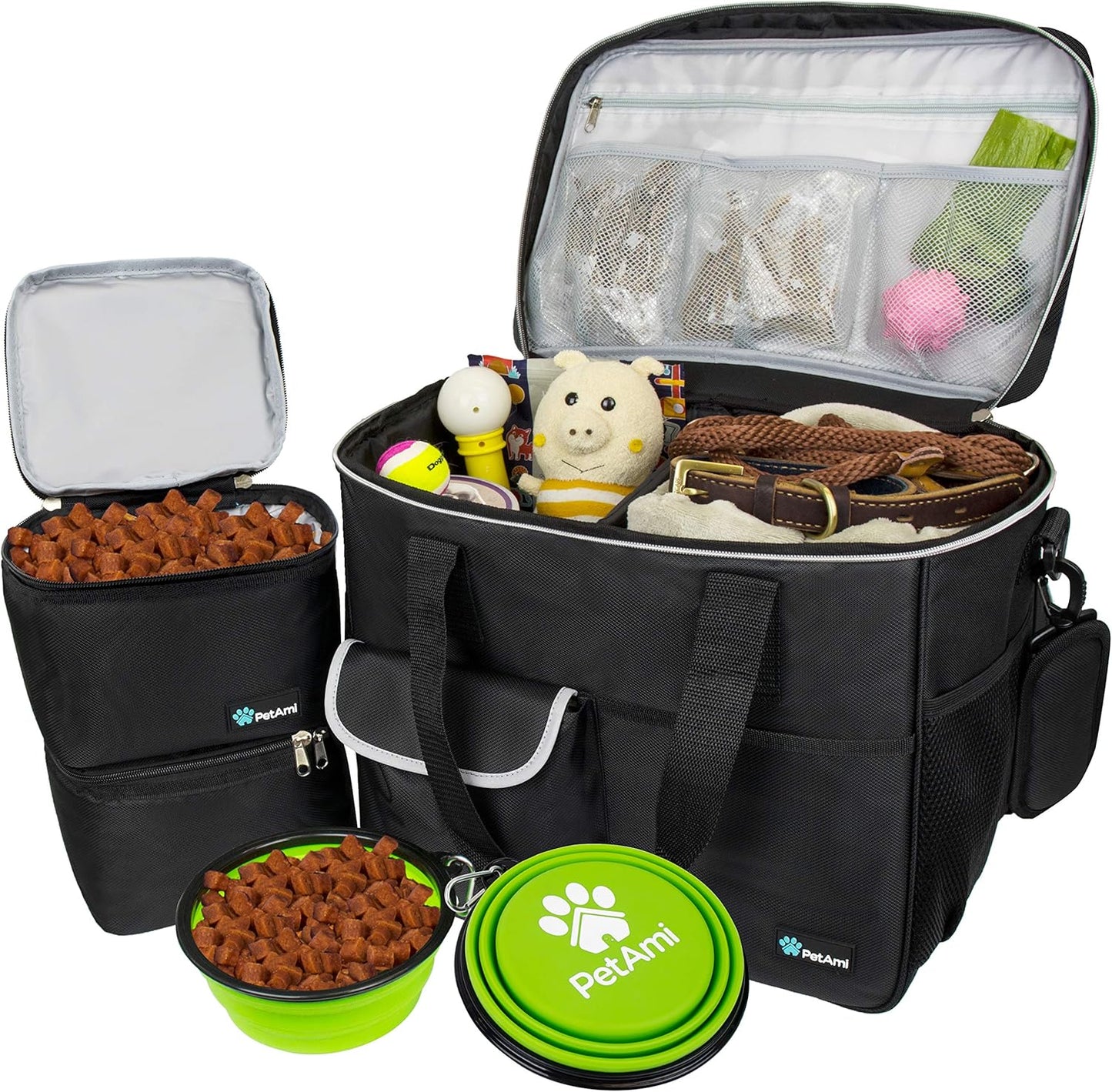 PetAmi Dog Travel Bag - Ultimate Organizer for Pet Gear