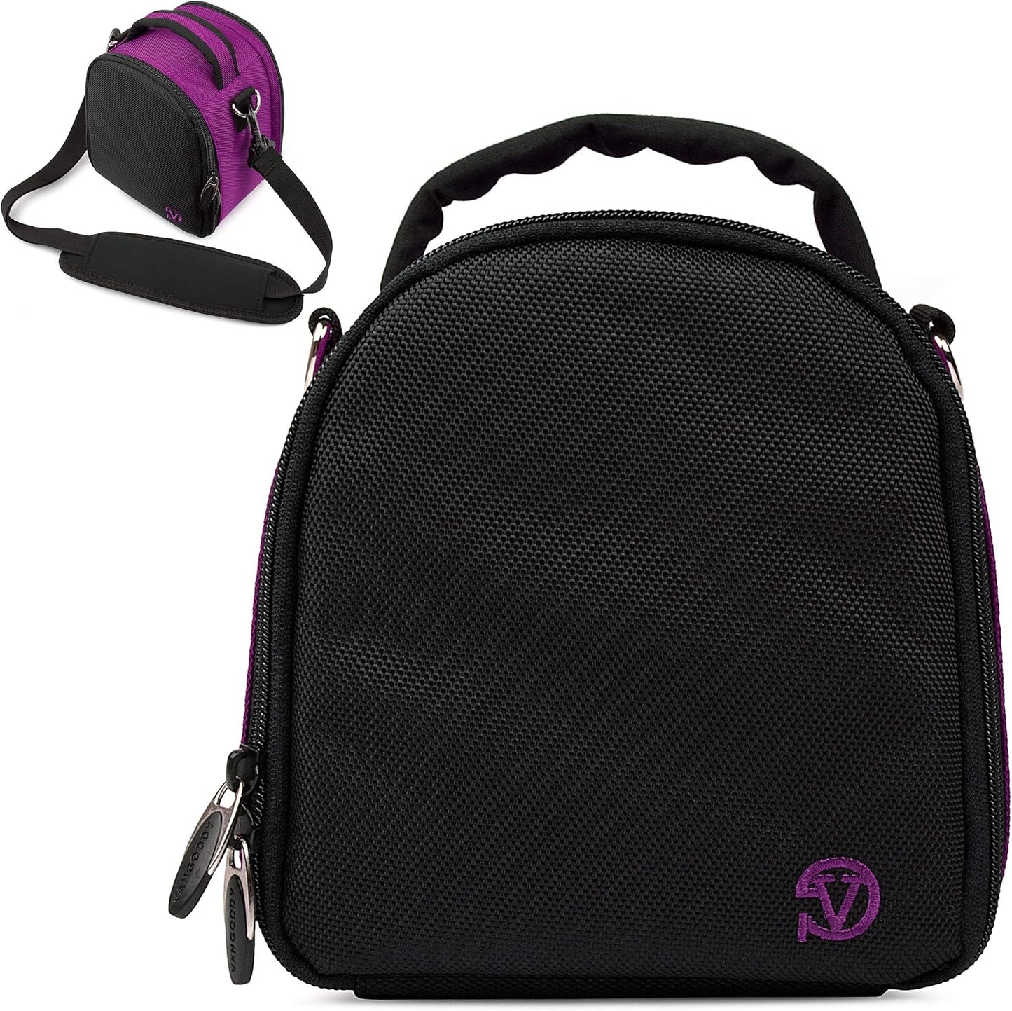 VanGoddy Laurel Purple Compact Camera Bag for Nikon D7100 & More