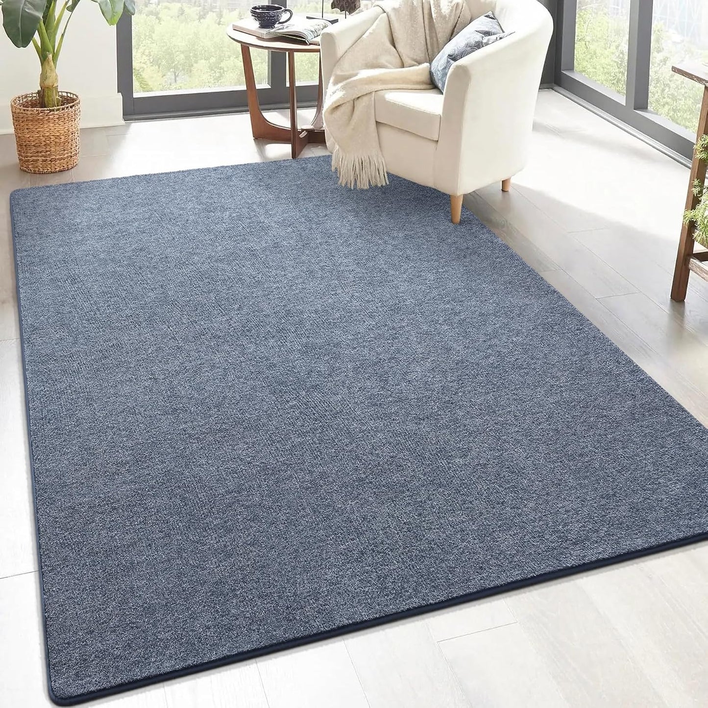 Soft Modern Memory Foam 5x8 Area Rug for Living Room Decor