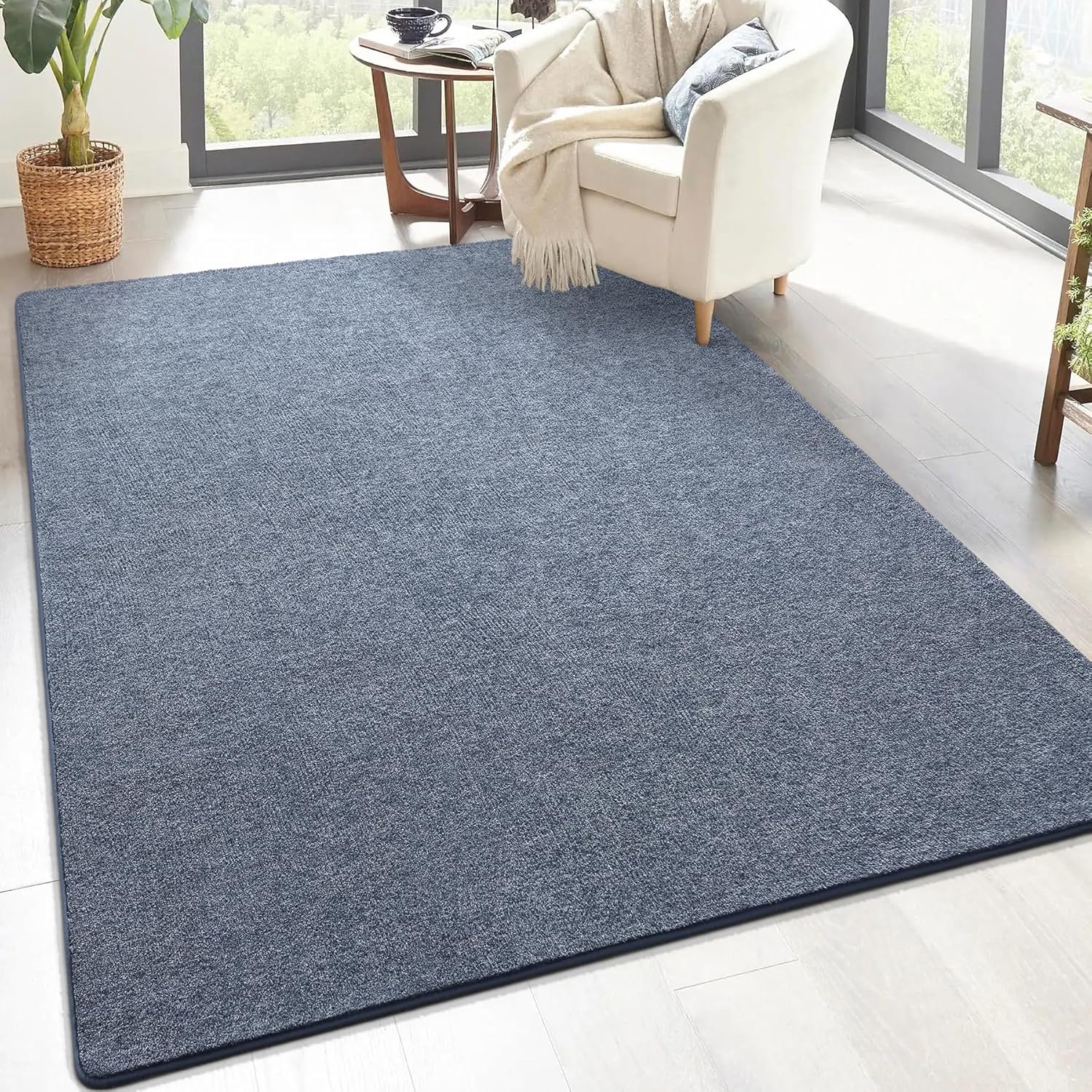 Soft Modern Memory Foam 5x8 Area Rug for Living Room Decor