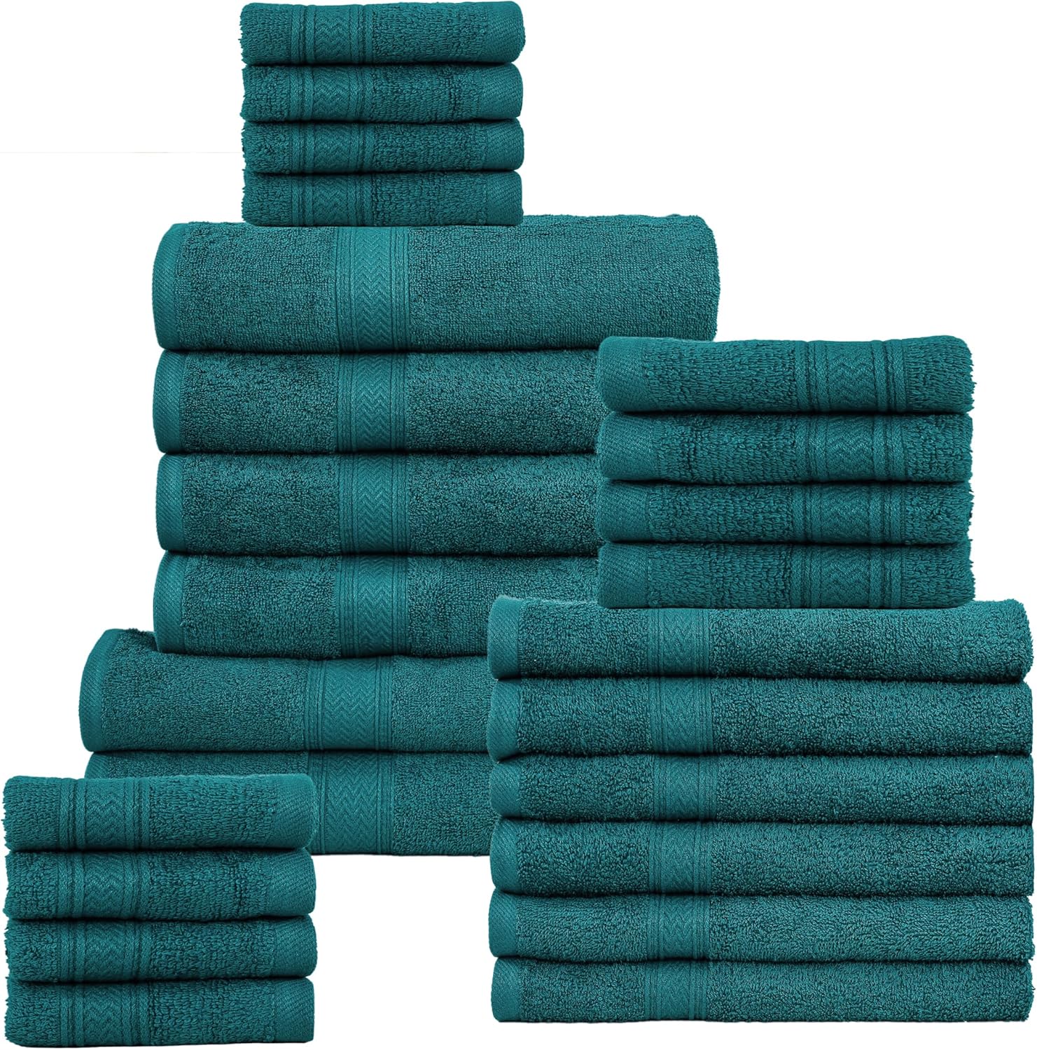 Premium 100% Cotton Towel Set for Bathroom by Hillfair