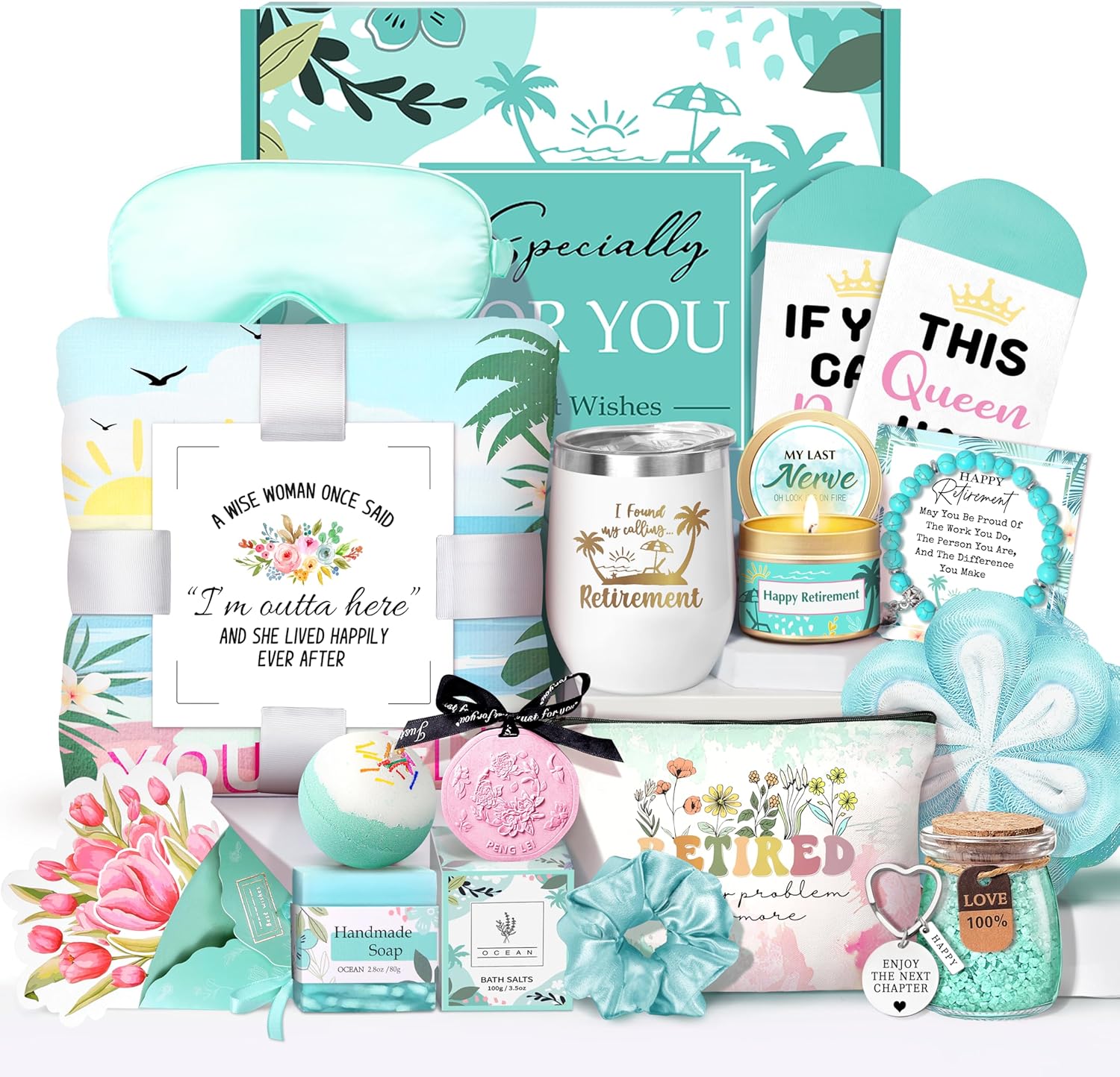 Retirement Gifts for Women 2025: 16-Piece Gift Set for Her