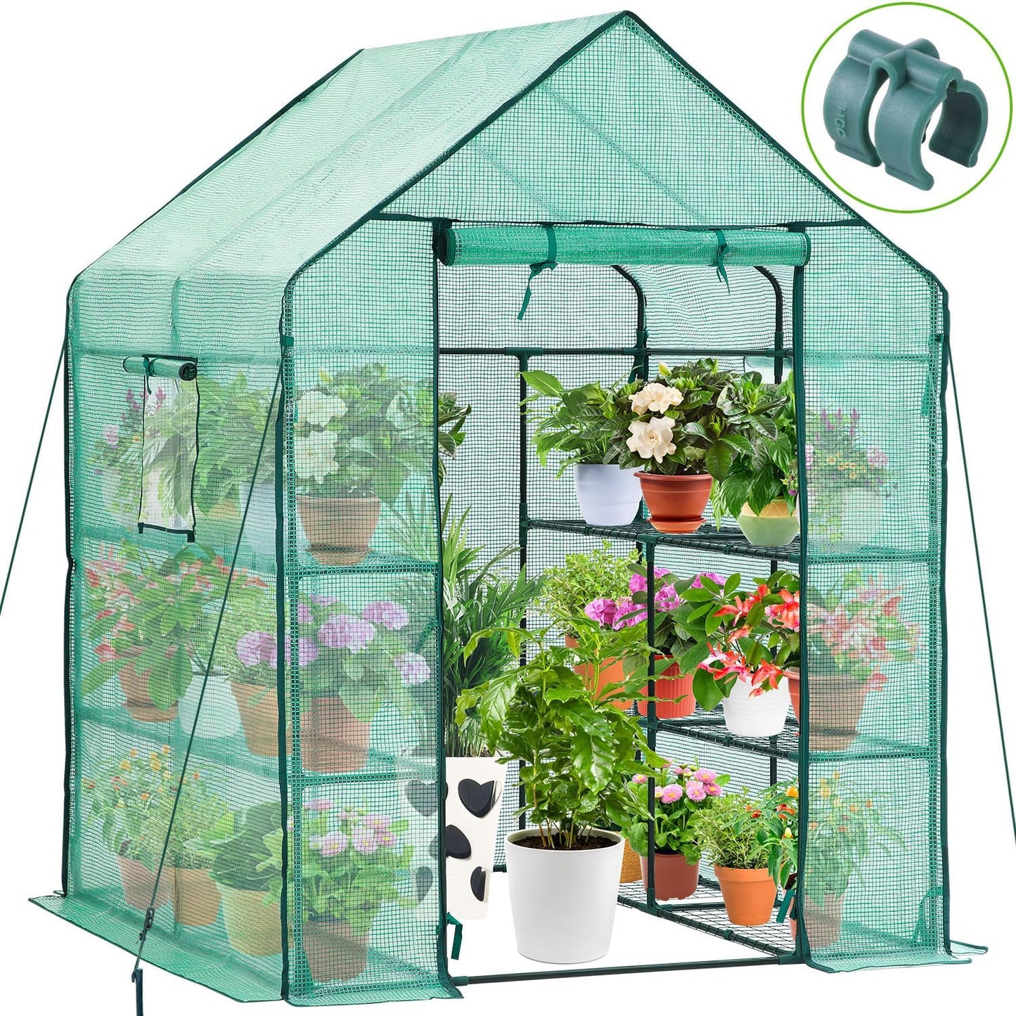 Ohuhu Portable Greenhouse: 3-Tier Heavy Duty Coverage