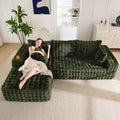 MAXYOYO 104 in Modular Sectional Couch with L-Shape Chaise - Plush