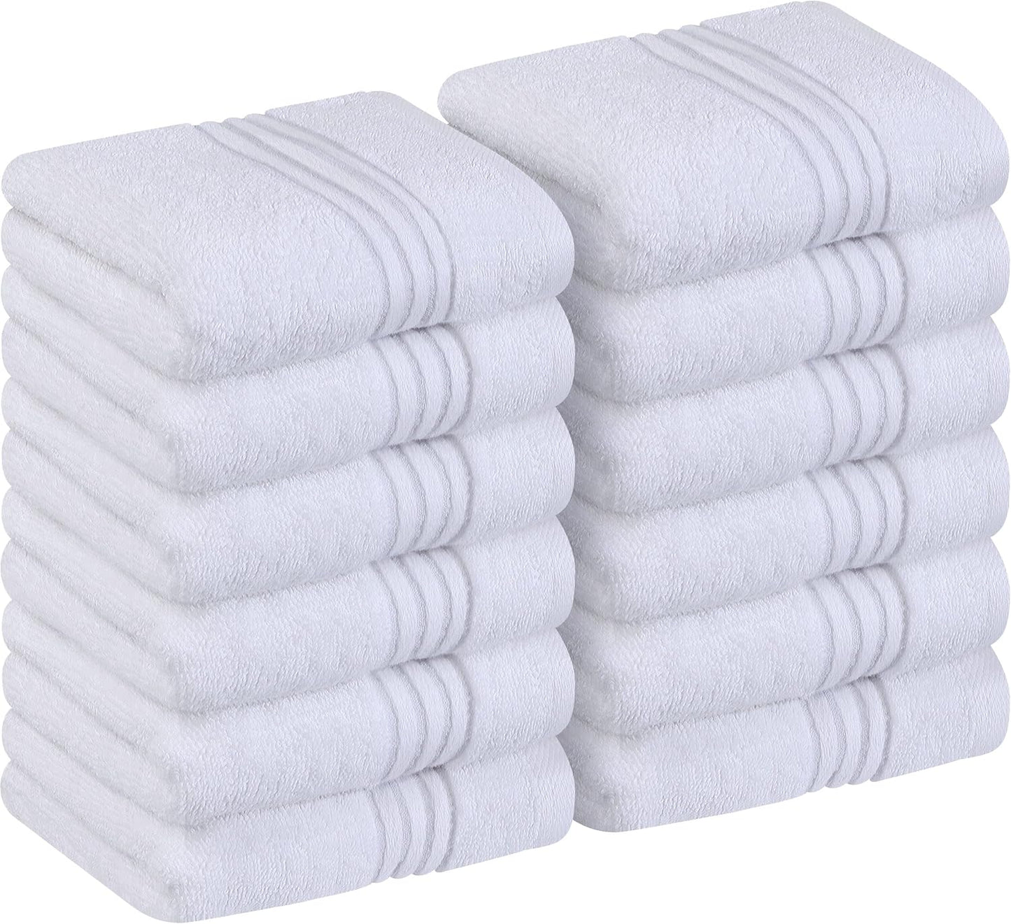 Luxury Wash Cloths Set - Highly Absorbent Cotton Towels