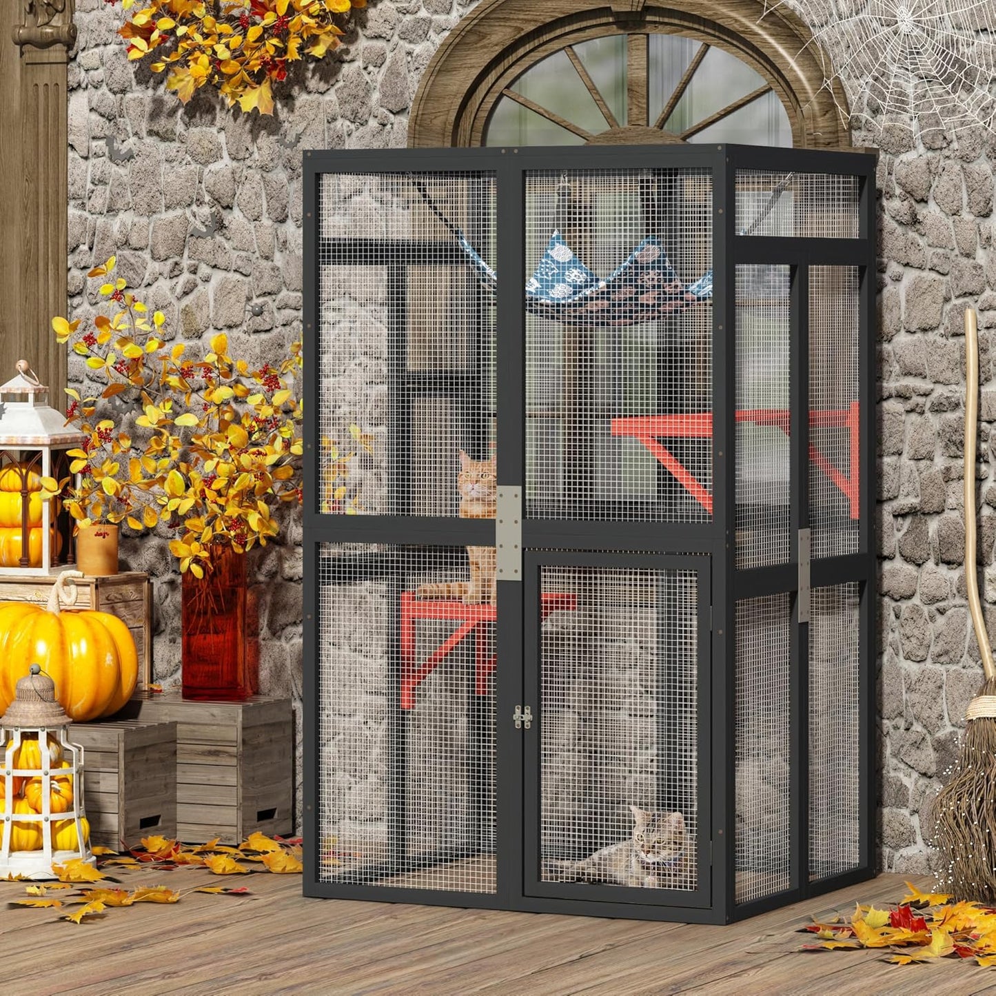 COZIWOW Upgraded Catio Outdoor Cat Enclosure for Cats Garden