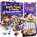 DANCING BEAR Rock, Mineral & Geodes Treasure Hunt Kit - STEM Fun